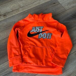 Nike Orange hoodie size 6 kids